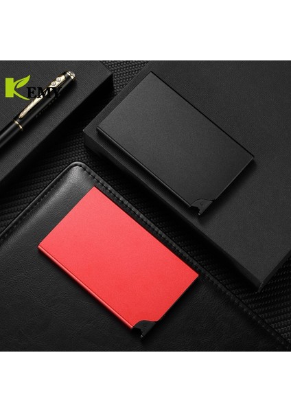 Yeni Yaratıcı Metal Kart Tutucu Pop Up Düğmesi Ince Cüzdan Erkekler ve Kadınlar Için Lüks Rfıd Koruma Mini Cep (Yurt Dışından) fırsatları