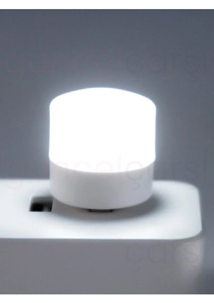 Güncelçarşı 6 Adet Taşınabilir USB Mini LED Lamba, Mini Gece Lambası, Kitap Okuma Lambası, Loş Ortam Işığı