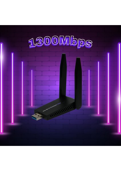 Wi-Fi Pentest Twin 1300MBPS Wireless Dual Band USB 3.0