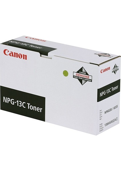 Canon NPG-13C (1384A002CC) Orjinal Siyah Toner - NP-6028 / NP-6035
