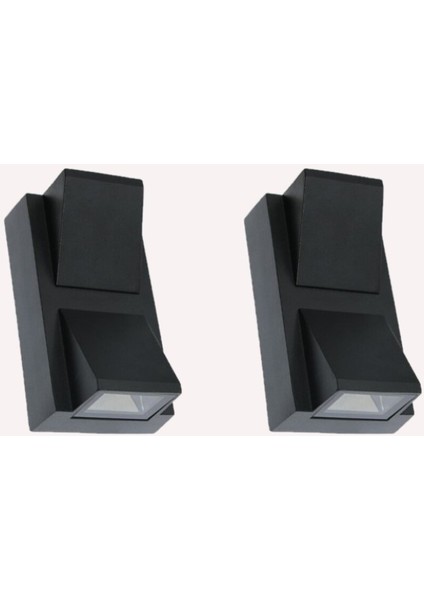 2 Adet LED Işık Duvar Lambası Aplik 7W Su Geçirmez Dekoratif Bahçe Balkon Teras Garaj Iç&dış Mekan LED Işık Gün Işığı 3200K