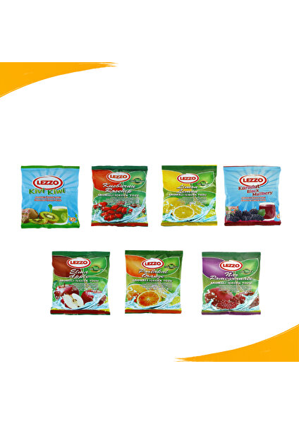 Toz İçecek Seti Oralet Çay Sıcak Soğuk Karışık Paket 7X300 gr