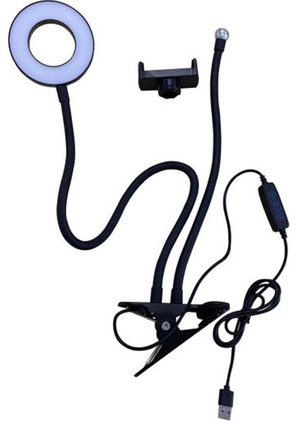 Powermaster PM-2577 Akrobatik Işıklı Youtuberlar Için Yayın Tutucu Telefon Tutacağı Ledli fiyatları