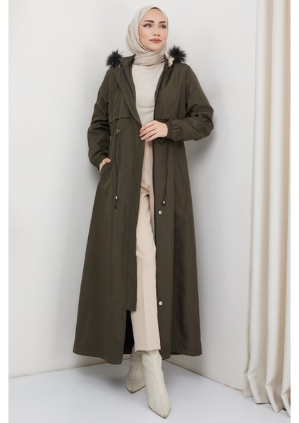 Içi Kürklü Tam Boy Bondit Mont Haki HM2331