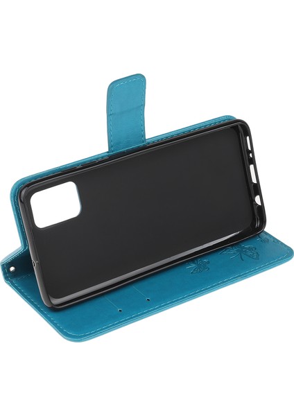 Baskı Kelebek Çiçekleri Deri Deri Cüzdan Samsung Galaxy A02S (164.2X75.9X9.1MM) Için (Yurt Dışından)