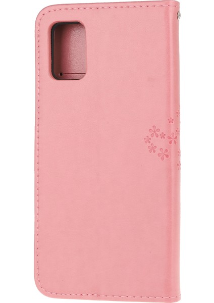 Samsung Galaxy A02S (164.2X75.9X9.1MM) Için Baskı Ağacı Baykuş Deseni Deri Şık Cüzdan Kılıfı (Yurt Dışından)