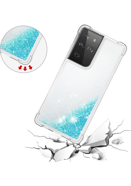 Samsung Galaxy S21 Ultra 5g-Baby Mavi Için Dinamik Quicksand ve Tpu Şok Geçirmez Koruma Telefonu (Yurt Dışından) indirimleri