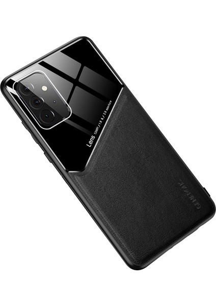 Samsung Galaxy A72 5g-Black Için Pc Tpu Yerleşik Manyetik Metal Sac Telefon Kılıfı (Yurt Dışından)