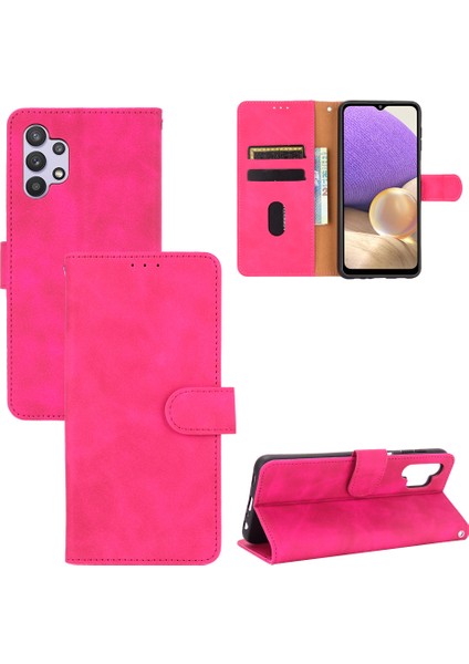 Samsung Galaxy A32 5G/M32 5g Cüzdan Stand Kapak Gülbüsü Için Cilt Koruyucu Deri Flip Kabuk (Yurt Dışından)