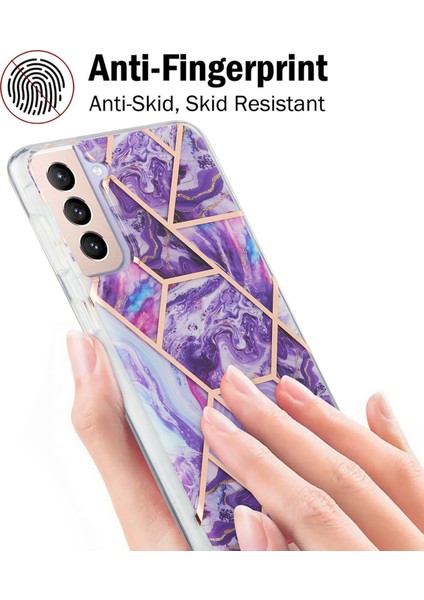 Mermer Desen Elektrapan Imd 2.0mm Tpu Koruyucu Samsung Galaxy S21+5G Tarzı C Için Kapak (Yurt Dışından) modelleri
