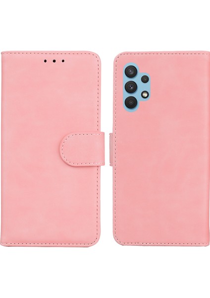 Samsung Galaxy A32 4g (Ab Versiyonu) Için Manyetik Kapanma Cüzdanı Pu Deri Çantası (Yurt Dışından)