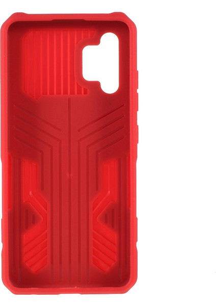 Samsung Galaxy A32 4g Için Kickstand Back Clip Tasarım Hibrit Telefon Kılıfı Kabuğu [ab Versiyonu] -Red (Yurt Dışından)
