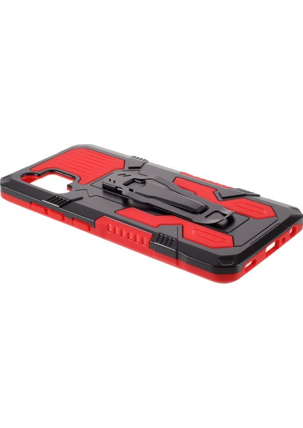 Samsung Galaxy A32 4g Için Kickstand Back Clip Tasarım Hibrit Telefon Kılıfı Kabuğu [ab Versiyonu] -Red (Yurt Dışından)