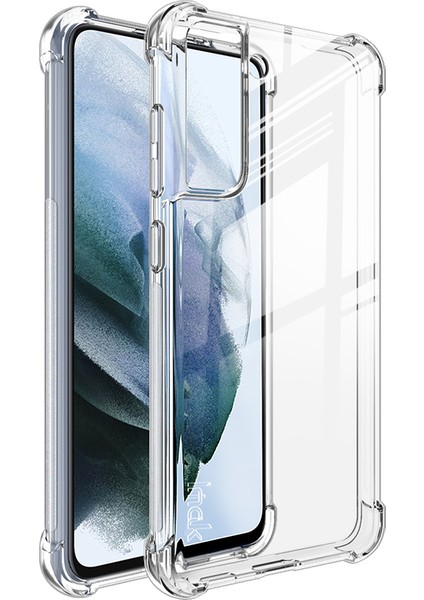 Samsung Galaxy S21 Fe-Transparent Için Tam Kapsama Şok Geçirmez Esnek Tpu Kasa Kapak+Ekran Koruyucu (Yurt Dışından)
