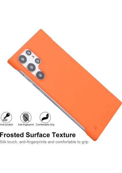 Samsung Galaxy S22 Ultra 5g-Blackish Green Için Anti-Cratch Lastik Mat Çerçevesiz Sert Pc Telefon Kılıfı Kabuğu (Yurt Dışından) modelleri