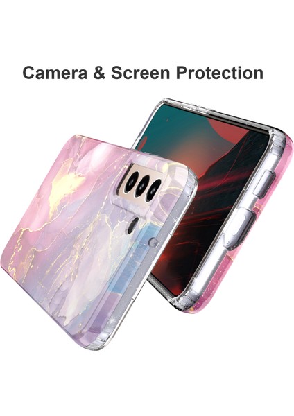 Galaxy S22 5g GW18 Yumuşak Tpu Imd Şık Desen Anti-Fall Phone Case Mermer B. (Yurt Dışından) fiyatları