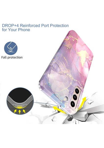 Galaxy S22 5g GW18 Yumuşak Tpu Imd Şık Desen Anti-Fall Phone Case Mermer B. (Yurt Dışından) fırsatları