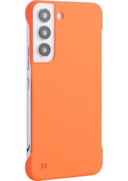 Samsung Galaxy S22 5g-Orange Için Parmak Izine Dayanıklı Kalu Mat Çerçevesiz Çizik Çizik Çizik Sert Pc Telefon Kasası Kabuğu (Yurt Dışından)
