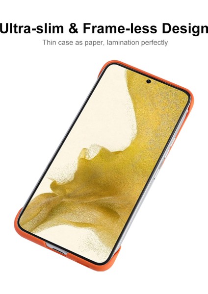 Samsung Galaxy S22 5g-Orange Için Parmak Izine Dayanıklı Kalu Mat Çerçevesiz Çizik Çizik Çizik Sert Pc Telefon Kasası Kabuğu (Yurt Dışından) fiyatları