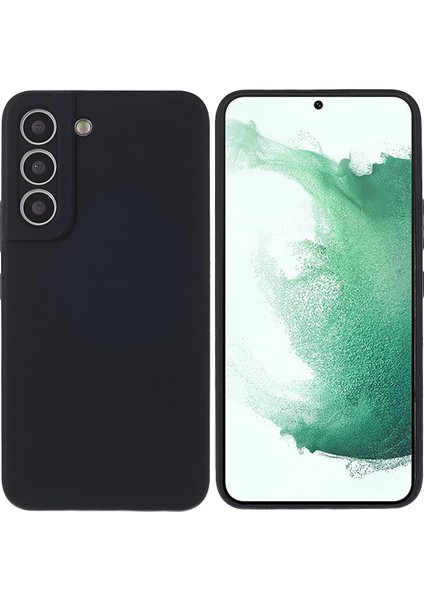 Samsung Galaxy S22+5G Çizgiye Karşı Telefon Kılıfı Premium Katı Hal Silikon Cep Telefonu Koruyucu Black (Yurt Dışından)
