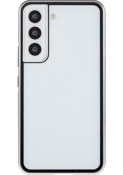 Samsung Galaxy S22 Için 5g 360 Derece Tam Koruma Telefon Kılıfı Metal Tampon+Çift Taraflı Temperli Cam Anti-Güz Anti Kabuğu Manyetik Kapanma Silver (Yurt Dışından) fiyatları