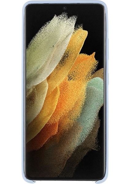 Samsung Galaxy S21 Ultra 5g Cep Telefonu Kapağı Katı Hal Silikon Cep Telefonu Koruyucusu Baby Mavi (Yurt Dışından) fırsatları