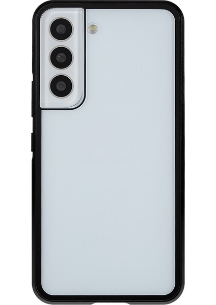 Samsung Galaxy S22+5G 360 Derece Her Şey Dahil Koruma Metal Tamponu+Çift Taraflı Temperli Cam Şok Geçirmez Telefon Kapağı Manyetik Kapanış Black (Yurt Dışından) fiyatları