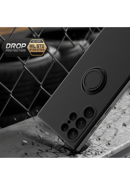 Samsung Galaxy S22 Ultra 5g Çizik Dirençli Tpu Için Ring Kickstand-Hawthorn Red ile (Yurt Dışından) modelleri