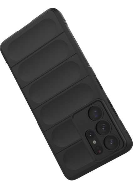Samsung Galaxy S21 Ultra 5g Için Sağlam Telefon Kılıfı, Dalgalı Koruma Koruma Hassas Kesim Tpu Kapak-Dark Gri (Yurt Dışından)