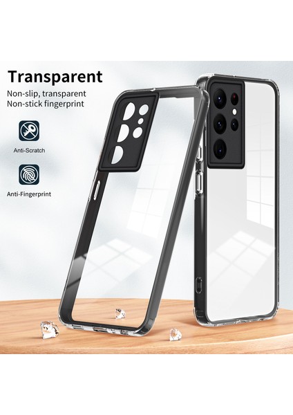 Samsung Galaxy S22 Ultra 5g Damla Geçirmez Tpu Telefon Kılıfı ile Renkli Çerçeveli Kamera Lens Koruma-Black ile Kırpma Anti Cep Telefonu Kapağı (Yurt Dışından) indirimleri