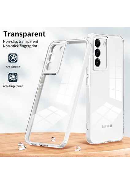 Samsung Galaxy S22+5G Şeffaf Damla Geçirmez Tpu Telefon Kılıfı Kamera Lens Koruma-Beyaz (Yurt Dışından) indirimleri