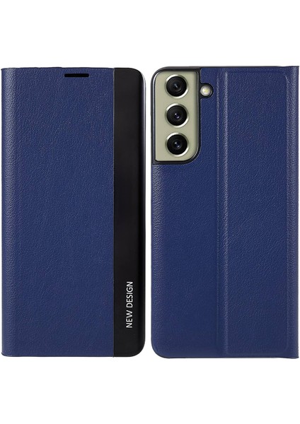 Samsung Galaxy S21 Fe 5g Pu Deri Stand Otomatik Emilim Anti-Drop Elektrapan Telefon Kapak Sapfire (Yurt Dışından)