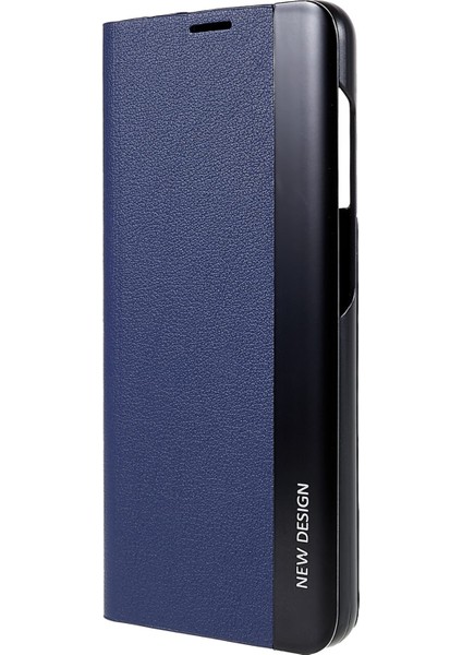 Samsung Galaxy S21 Fe 5g Pu Deri Stand Otomatik Emilim Anti-Drop Elektrapan Telefon Kapak Sapfire (Yurt Dışından)