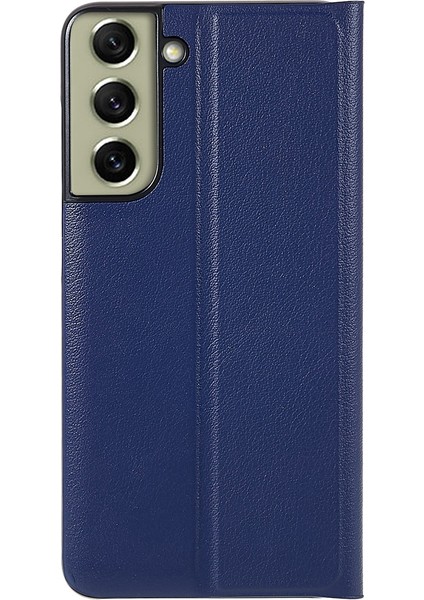 Samsung Galaxy S21 Fe 5g Pu Deri Stand Otomatik Emilim Anti-Drop Elektrapan Telefon Kapak Sapfire (Yurt Dışından)
