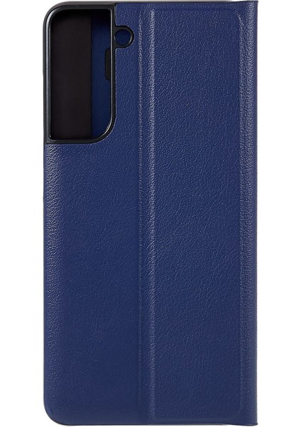 Samsung Galaxy S21 Fe 5g Pu Deri Stand Otomatik Emilim Anti-Drop Elektrapan Telefon Kapak Sapfire (Yurt Dışından)