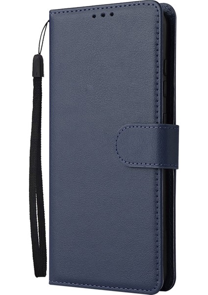 Samsung Galaxy A52 4G/5G/A52S 5g Stand Stand Cüzdan Pu Deri Telefon Kapağı Yumuşak Iç Tpu Kasa Mavisi (Yurt Dışından)