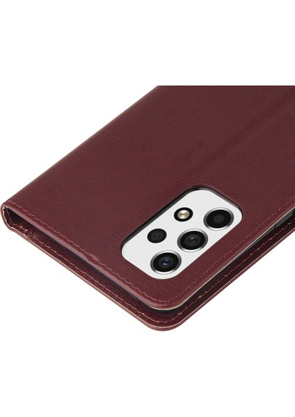 Samsung Galaxy A53 Için 5g Şok Geçirmez Pu Deri Katlanabilir Stand Kılıfı Folio Flip Telefon Cüzdan Kapak Kırmızısı (Yurt Dışından) indirimleri
