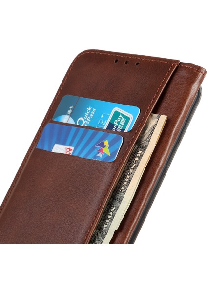 Samsung Galaxy A32 5G/M32 5g Otomatik Absorbed Cüzdan Stand Split Deri Telefon Kılıfı Cep Telefonu Kapak Kavurası (Yurt Dışından)
