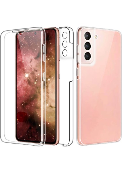 Pet Cover+Tpu Çerçevesi+Akrilik Panel Telefon Kabuğu Samsung Galaxy S21 Için Plus 5g Clear Tam Koruma Hibrit Kılıf (Yurt Dışından)