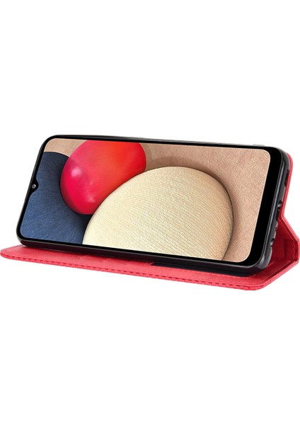 Samsung Galaxy A02S (164.2X75.9X9.1MM) Için Retro Tarzı Otomatik Emici Telefon Kabuğu (Yurt Dışından)