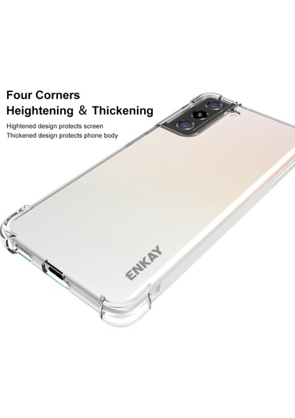 ENK-PC093 Antislip 4 Köşeler Kalınlaştırılmış Şok Geçirmez Samsung Galaxy S21+5G Için (Yurt Dışından)