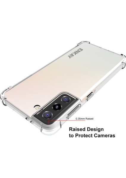ENK-PC093 Antislip 4 Köşeler Kalınlaştırılmış Şok Geçirmez Samsung Galaxy S21+5G Için (Yurt Dışından)