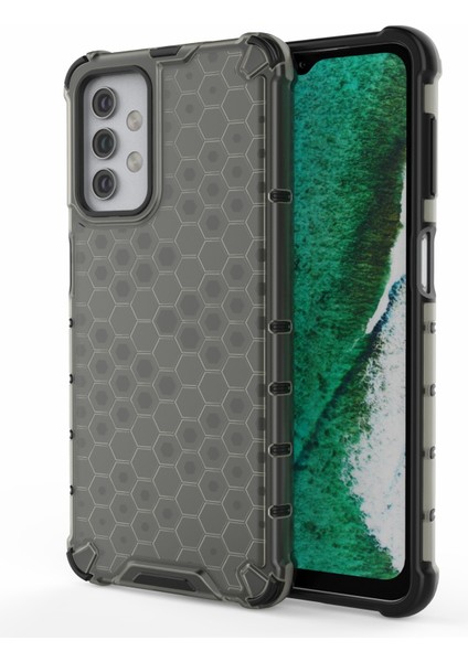 Samsung Galaxy A32 5g Petek Deseni Şok Geçirmez Tpu+Pc Combo Case-Black (Yurt Dışından)