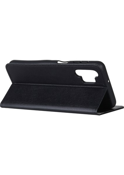 Pu Deri Telefon Kapağı Kabuk Kılıfı Cüzdan ve Samsung Galaxy A32 4g (Ab Versiyonu) -Black (Yurt Dışından)