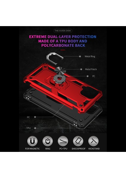 Samsung Galaxy A22 4g (Ab Versiyonu) Için Ring Kickstand ile Pc+Tpu Combo Hibrit Telefon Kabuğu Damla Dayanıklı Kapak (Yurt Dışından) fırsatları