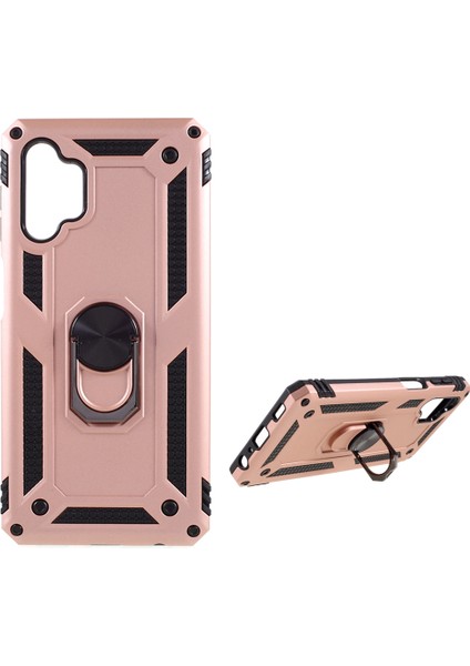 Pc+Tpu Combo Tasarım Anti-Drop Anti-Drop Hibrit Telefon Kabuğu Samsung Galaxy A32 5G/M32 5g-Rose Altın (Yurt Dışından)