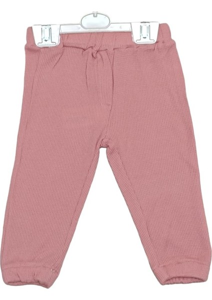 Baby 8333NY Kız Bebek Waffle Çiçekli Gül Kurusu Üçlü Takım fırsatları