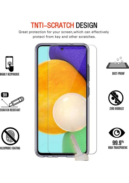 Samsung Galaxy A52 4G/5G/A52S 5g Ince Şok Geçirmez Tpu Tampon Temperli Cam Ekran Koruyucu (Yurt Dışından) indirimleri