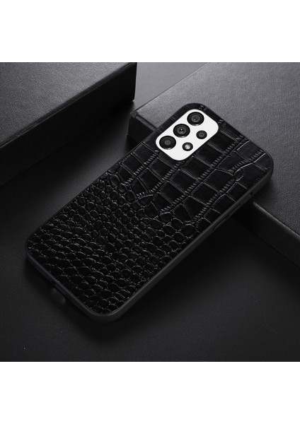 Samsung Galaxy A33 Için 5g Timsah Doku Orijinal Cowhide Deri Kaplama Damla Geçirmez Hibrid Pc+Tpu Case-Black (Yurt Dışından) fiyatları