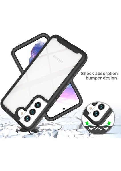 Samsung Galaxy S22+5G Telefon Kılıfı Pc+Tpu+Pet Ekran Koruyucu Her Şey Dahil Koruma Hibrit Kapak Pembe (Yurt Dışından) modelleri